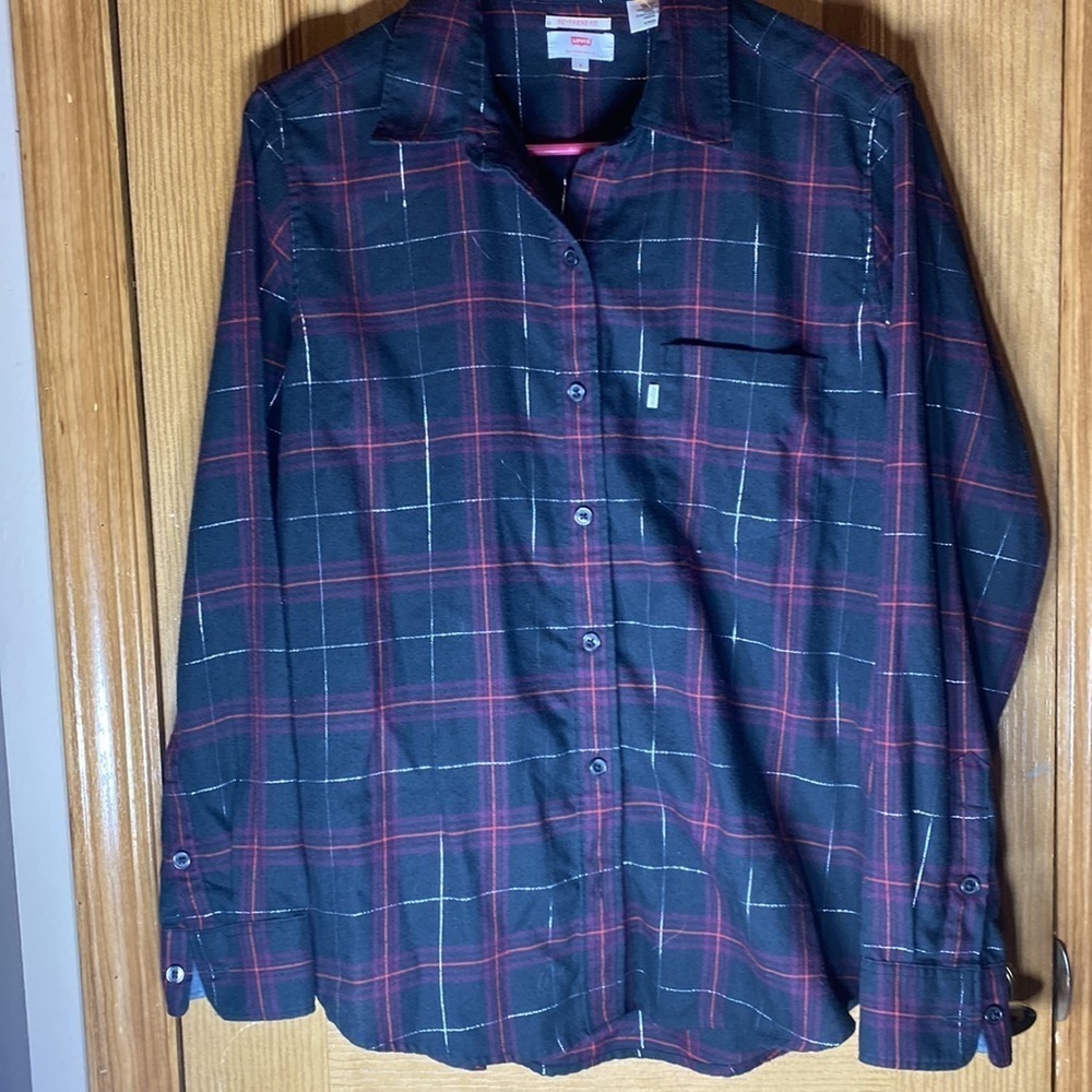 levis boyfriend fit shirt - Picture 1 of 5